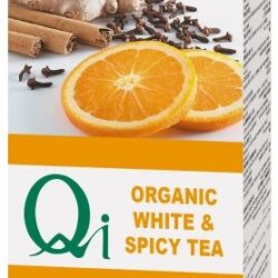 witte thee 80%, kaneel, kruidnagel, natuurlijk aroma van sinaas.