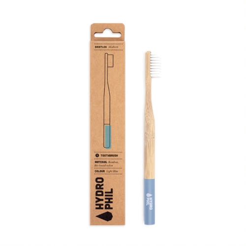 Hydrophil Duurzame tandenborstel blauw - medium soft