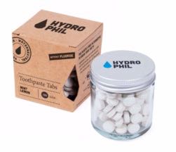 Hydrophil Tandenpoets tabletten munt-citroen zonder fluoride 130tabletten