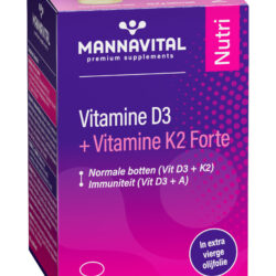 Vitamine D3 + Vitamine K2 Forte - 90 caps - immuniteit en botten - Mannavital